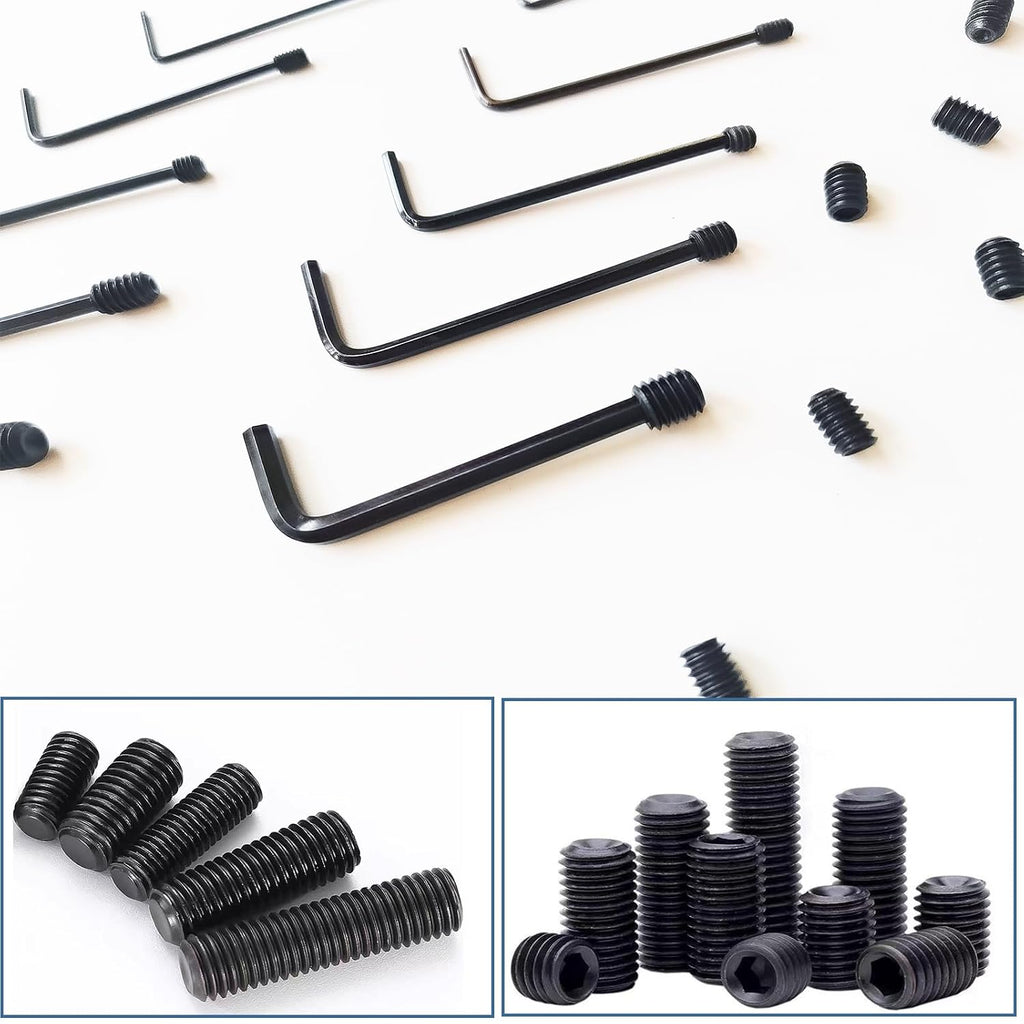 105Pcs Set Screws Assortment Kit, M3 M4 M5 M6 M8 for Daily Needs