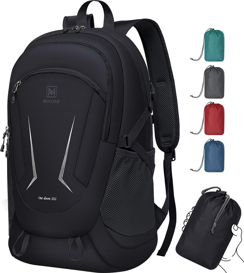 Ultralight Packable Backpack, 35L Water-Resistant Hiking Daypack