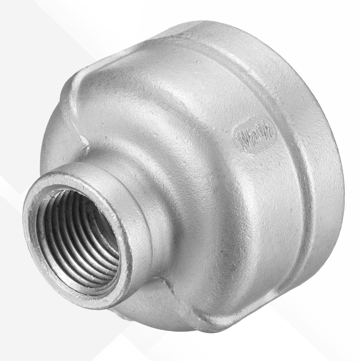 HARFINGTON Reducing Coupling 1-1/2"x1/2" NPT Female 304 Stainless Steel