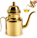 Olive Oil Dispenser Bottle, 450ml Stainless Steel Oil Can