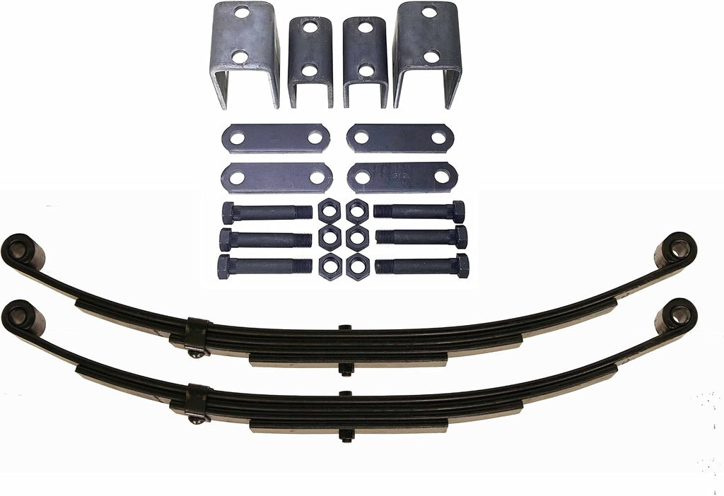 3500lb Single Trailer Axle Suspension Kit | Leaf Springs & Hanger Kit
