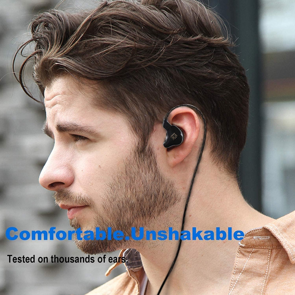 KBEAR KS1 Earphones in Ear Monitor Super Bass Wired Earbuds, Crystal Clear Sound IEM Headphones, High Resolution