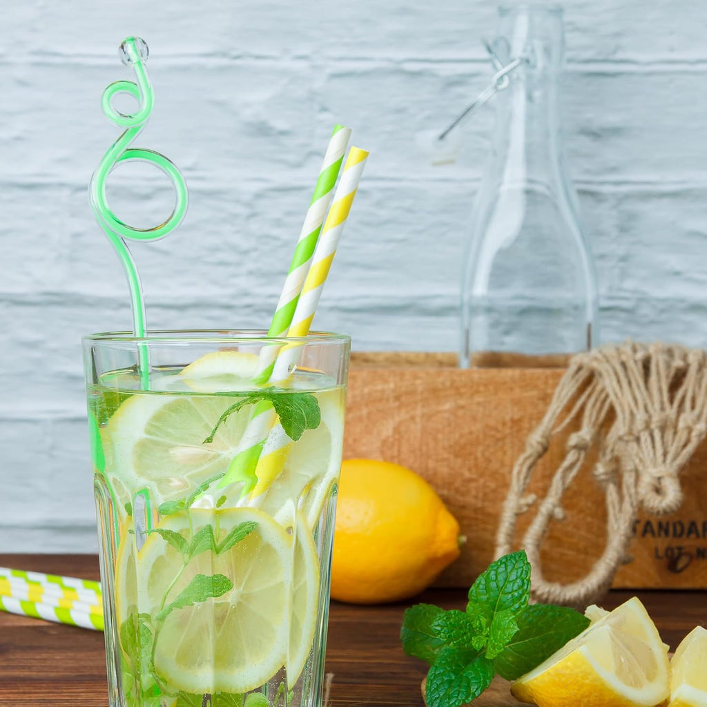 100 Pack Yellow Paper Straws