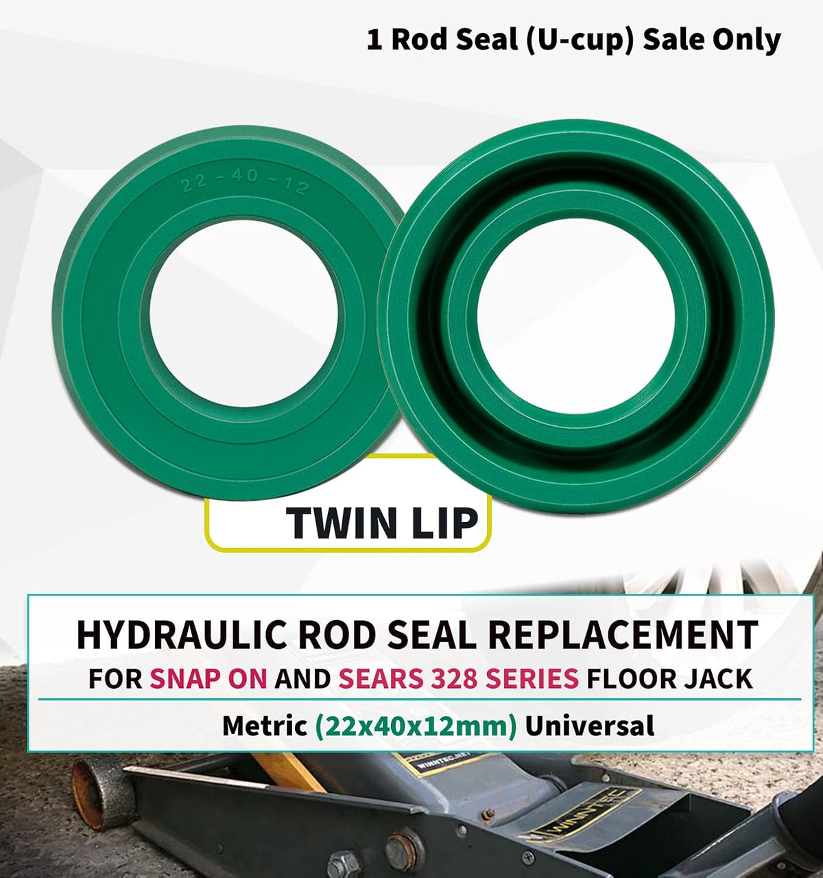 Main U-Cup Hydraulic Seal Fits for Sears 328 Series Floor Jacks Ram Piston