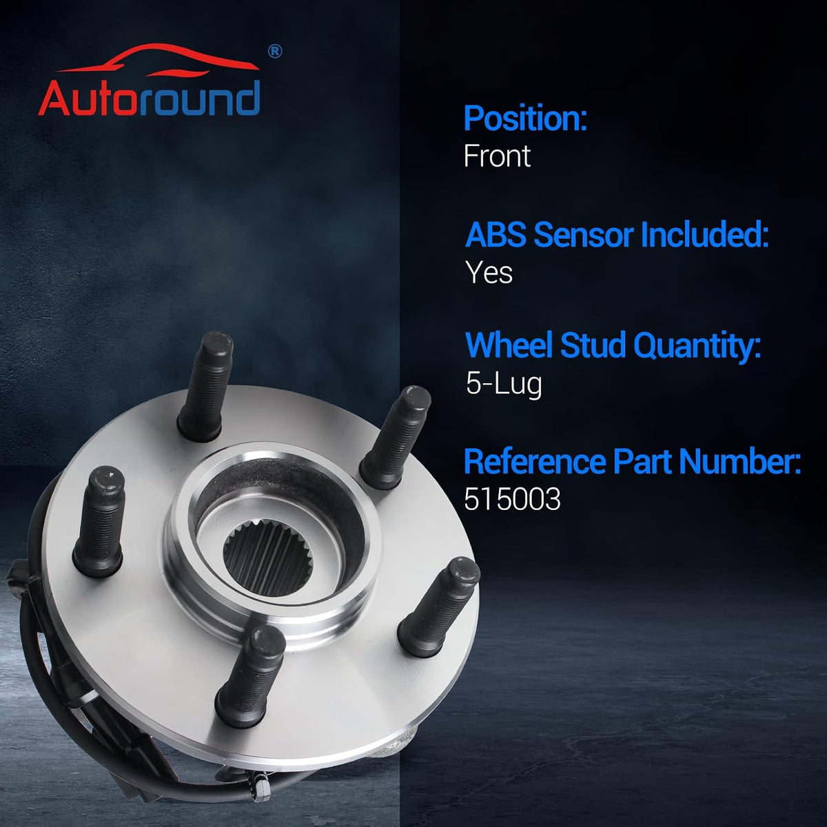 Autoround 515003 4x4 Front Wheel Hub Assembly Fit for Ford Explorer 1995-05