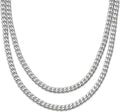RIDGE 5mm Curb Chain for Men, Rugged and Durable Men’s Chain Necklace with Secure Clasp