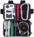 Outdoor Survival Kit 7 in 1,Mini Emergency Survival Gear Small Camping Equipment Pocket Tool Gadgets Stocking