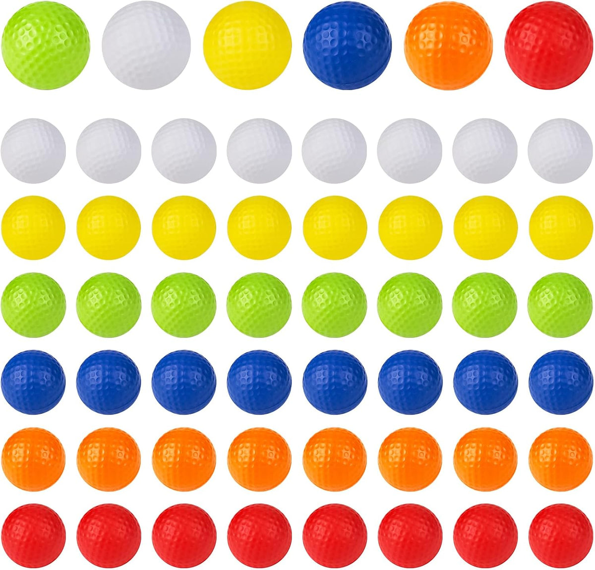 108 Pcs Foam Golf Practice Balls Bulk, Realistic Feel Flight Training Balls, Soft Foam Golf Balls for Backyards Swing