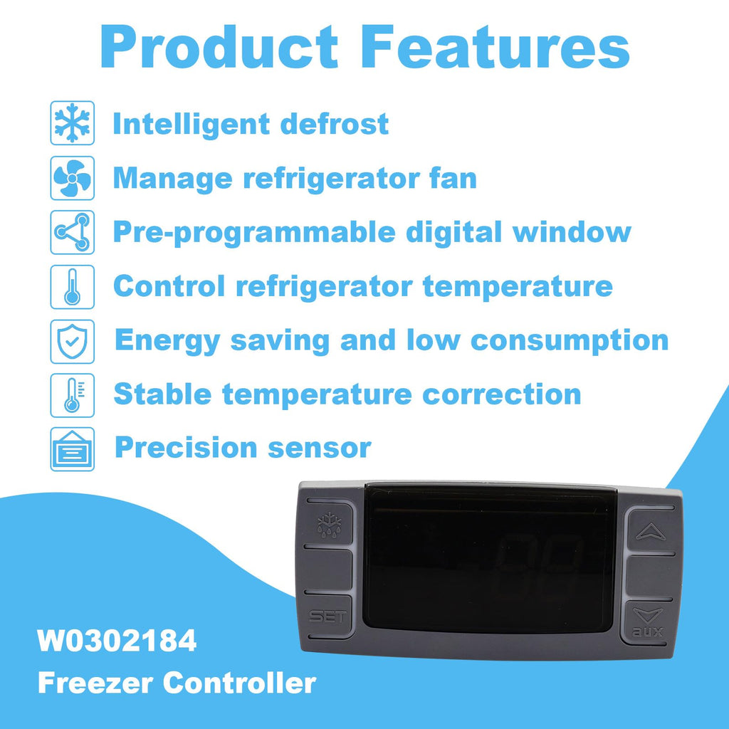 W0302184 Digital Freezer Controller Compatible with Atosa Refrigerator