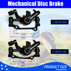 1 Pairs Bike Brakes, Aluminum Alloy Bicycle Disc Brake, Universal Front and Rear Mechanical Disc Brake Calipers Clamp for Folding Bikes, Road Bikes Mountain Bike BMX