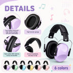 6 Pcs Kids Noise Cancelling Headphones Ear Muffs Macarons Style