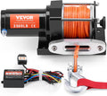 Electric Winch, 3500 lb Line Pull Capacity, 12V DC ATV Winch with Φ3/16 in x 39 ft 12 Strands Synthetic Rope &