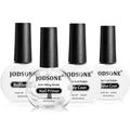 4 Bottle 10ML Nail Primer Base Coat Top Coat and Builder Gel Glossy Durable Long Lasting Gift for Girls at Home Salon