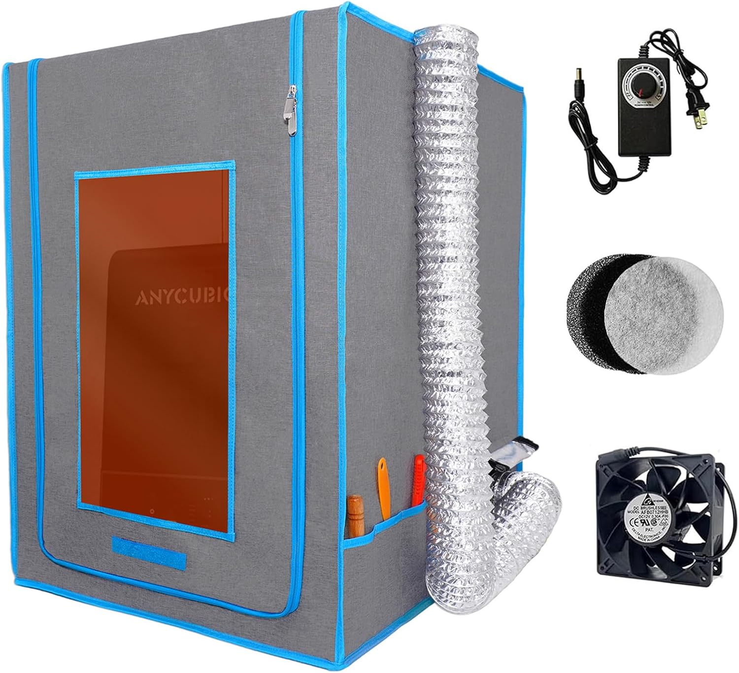 Multifunctional Resin 3D Printer Enclosure with Smart Ventilation kit | Dustproof Cover Compatible with ELEGOO Saturn
