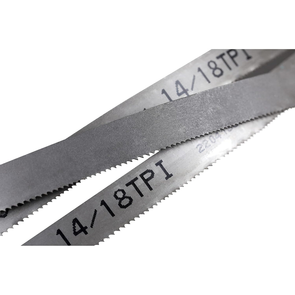 Imachinist S80121418 80" x 1/2" x 14/18TPI Variable Teeth Bi-Metal Band Saw Blades for Soft Ferrous Metal