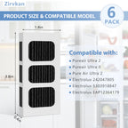 6 PACK Refrigerator Air Filter Replacement Compatible with Frigidaire