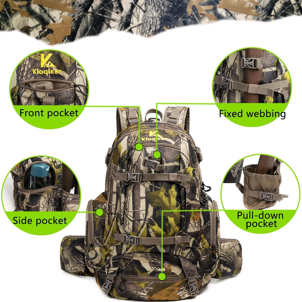 Hunting Backpack Outdoor Gear Hunting Daypack. | Durable Large Capacity Hunting with Rain Cover