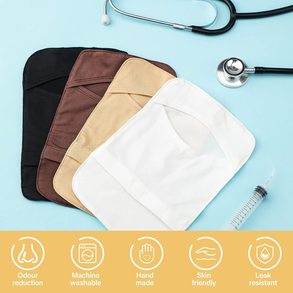 8pcs Ostomy Bag Cover Colostomy Pouch Cover Lightweight Odor Control Stretchy Bag Washable Pouch Liner for Women Men