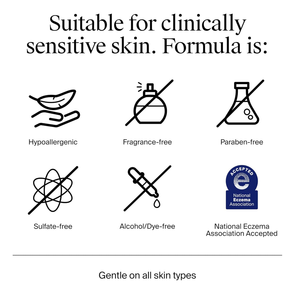 Ultra Gentle Foaming Facial Cleanser, Fragrance Free, 16 fl. oz | Sensitive Skin, Daily Face Wash, Removes Dirt Oil &