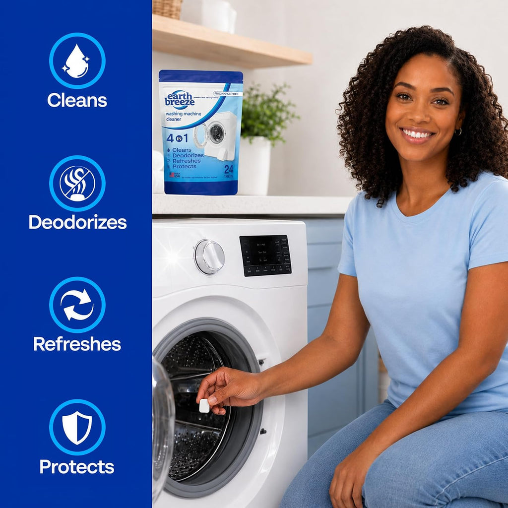 Washing Machine Cleaner Tablets Fragrance-Free 1 Year Supply