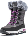Kids Winter Snow Boots Waterproof Outdoor Warm Faux Fur Lined Shoes