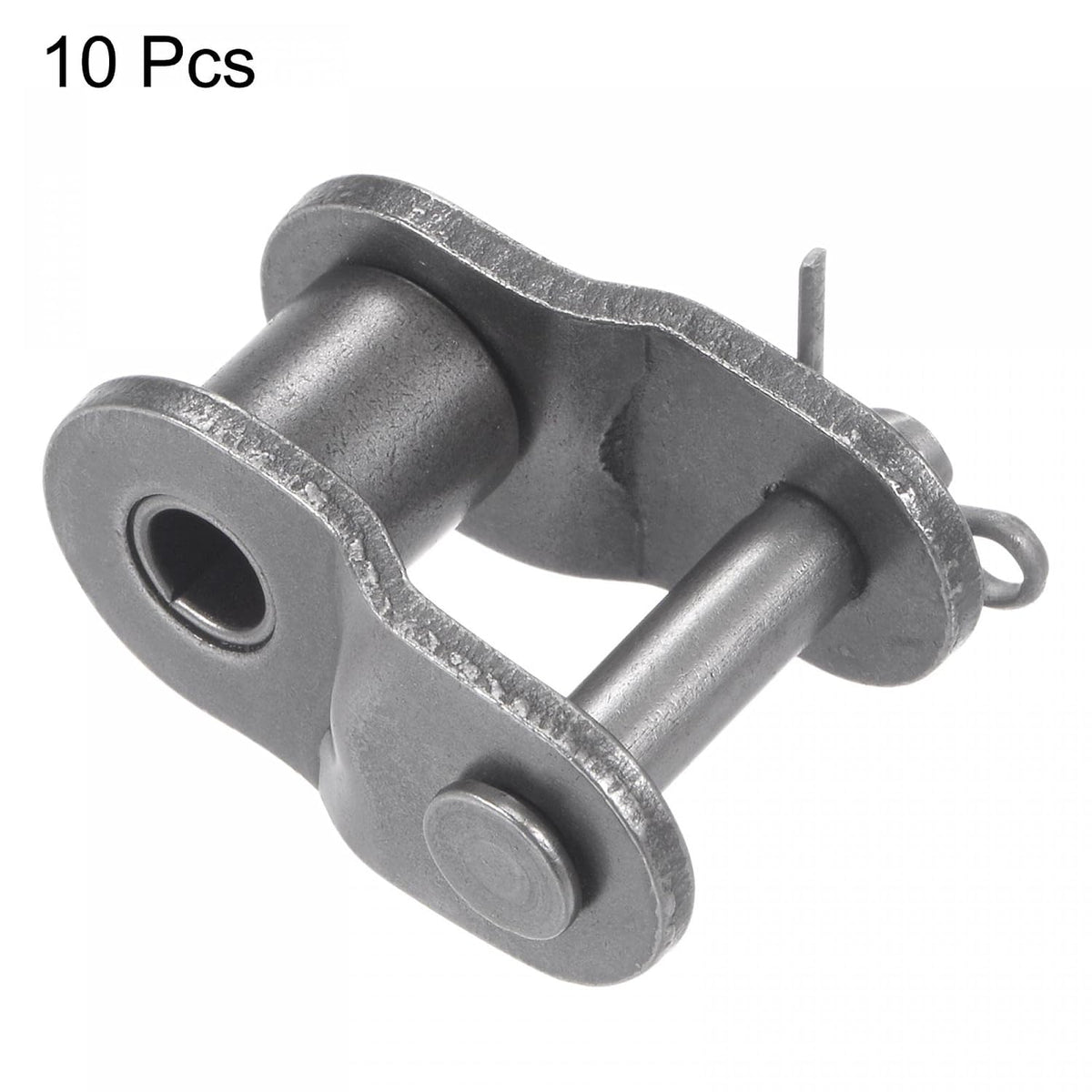 uxcell 10Pcs #60 Chain Offset Half Link Roller, 3/4" Pitch Carbon Steel, Standard Chain End Connector Split Links for 12A Chain
