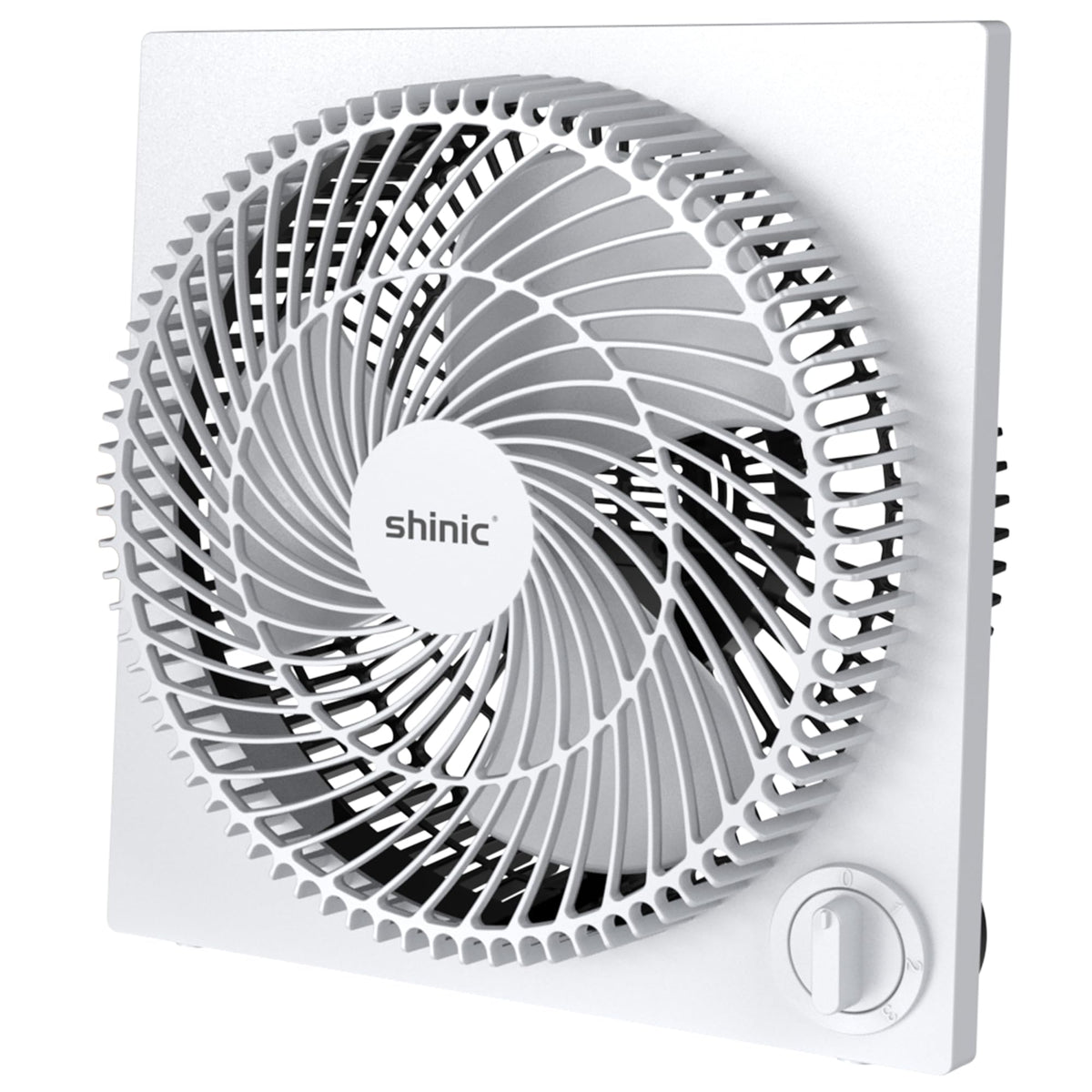 9" Frameless Box Fan, 3-Speed Lightweight Window Box Fan