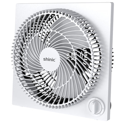 9" Frameless Box Fan, 3-Speed Lightweight Window Box Fan