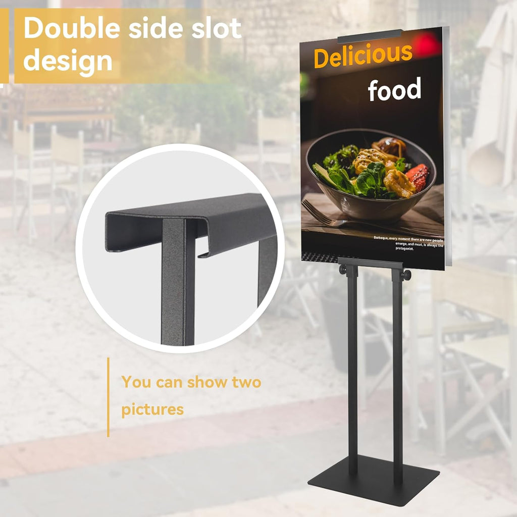 Poster Stand for Display Double-Sided Heavy Duty Sign Stand Holder Floor Freestanding Poster Board Stand with Base