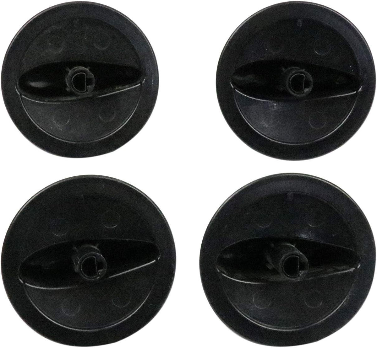 BestParts 74011287 Surface Gas Range Burner Control Knob - Black - 4 Pack