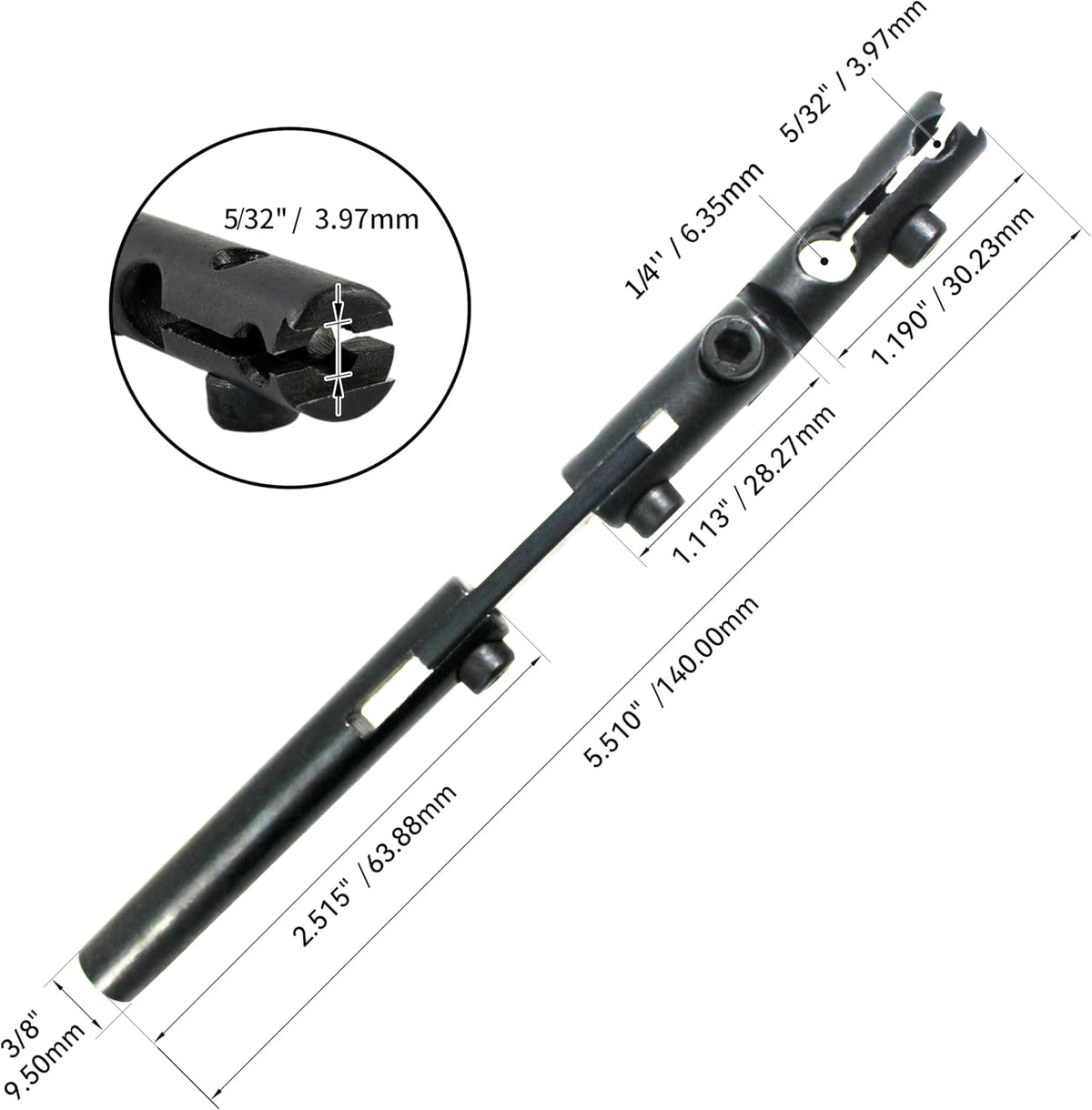HFS(R Axial Axis Dial Indicator Holder Adjustable Arm 3 Pivot Joints for Dial Test Digital Indicator Dovetail Arm