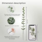 18pcs Eucalyptus Stems Artificial Eucalyptus Leaves Stems