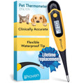iProven Dog & Cat Thermometer for Accurate Fever Detection, Comfortable Flexible Tip, Waterproof Pet Thermometer
