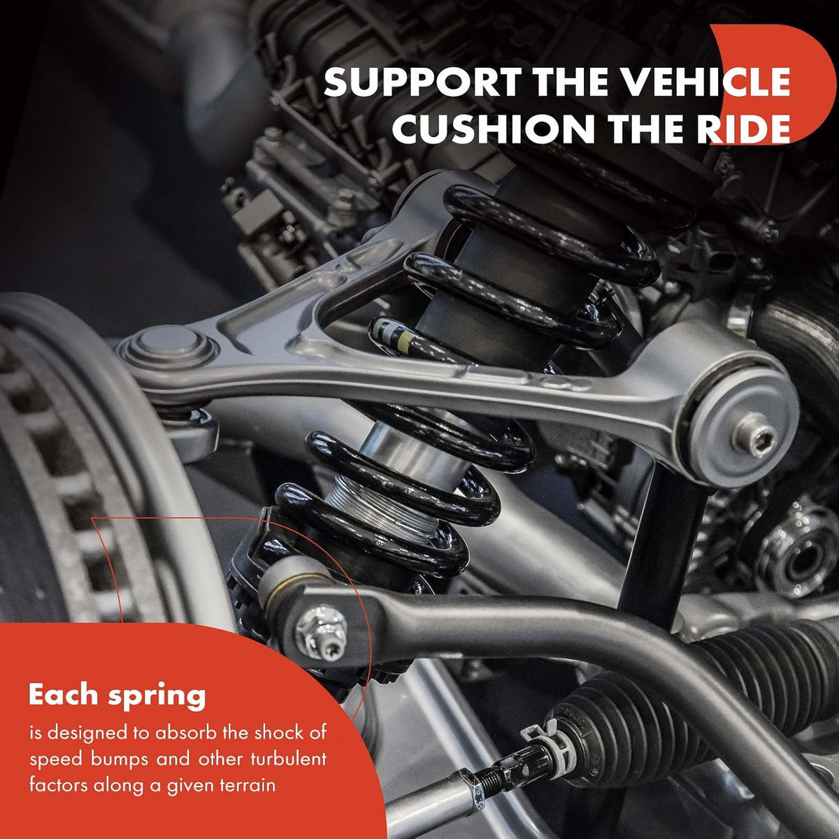 A-Premium Front Suspension Coil Spring Set Compatible with Toyota
