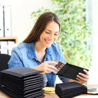 100 Pcs Black Bubble Mailer 4 Sizes Self Adhesive Padded Envelopes