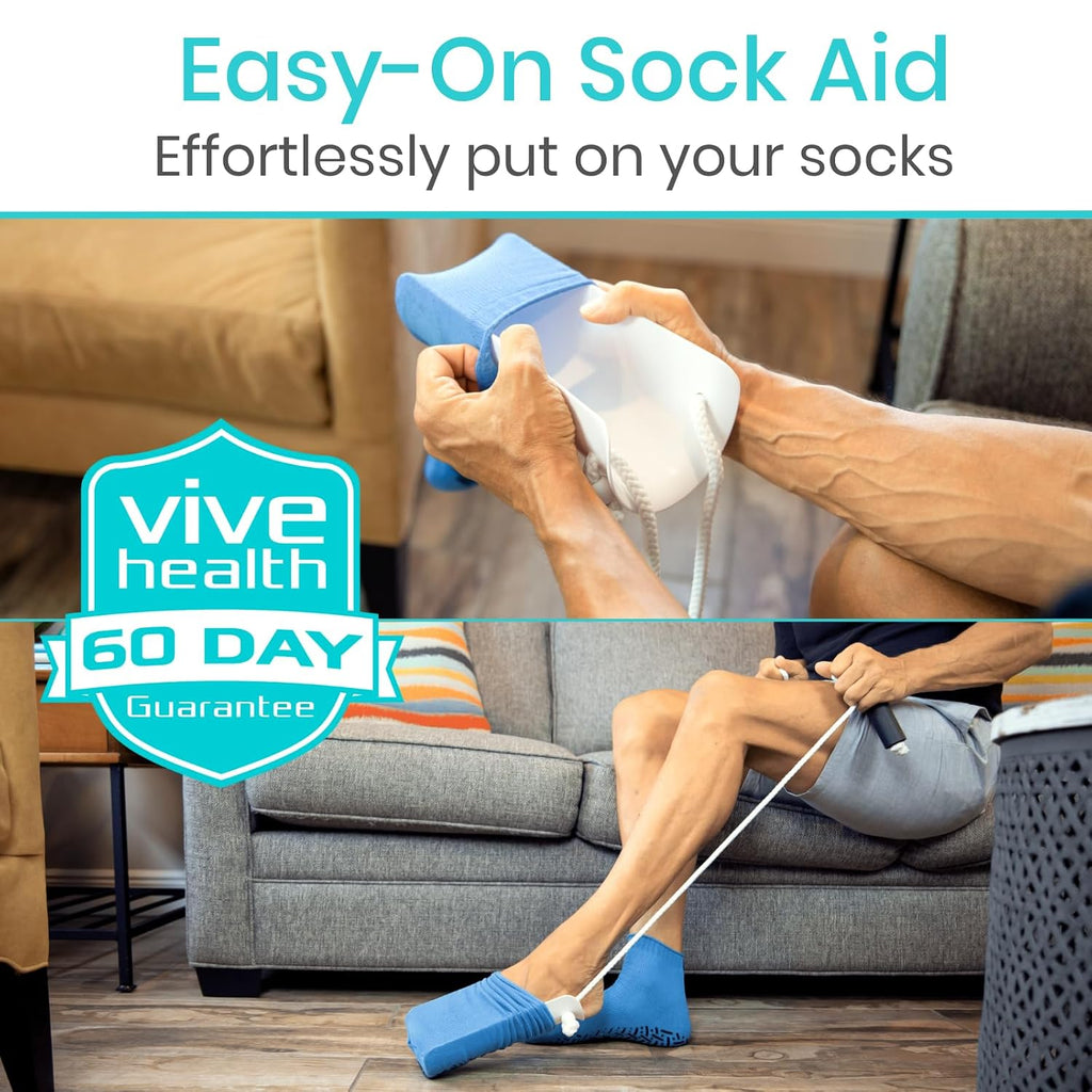 Sock Aid - Easy On & Off Stocking Slider for Seniors & Limited Mobility