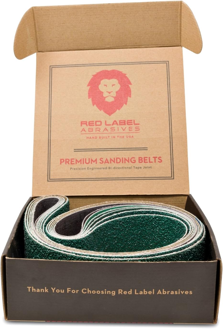 Red Label Abrasives 1 x 30 Knife Makers Coarse Grit Sanding Belts, 6 Pack Assortment
