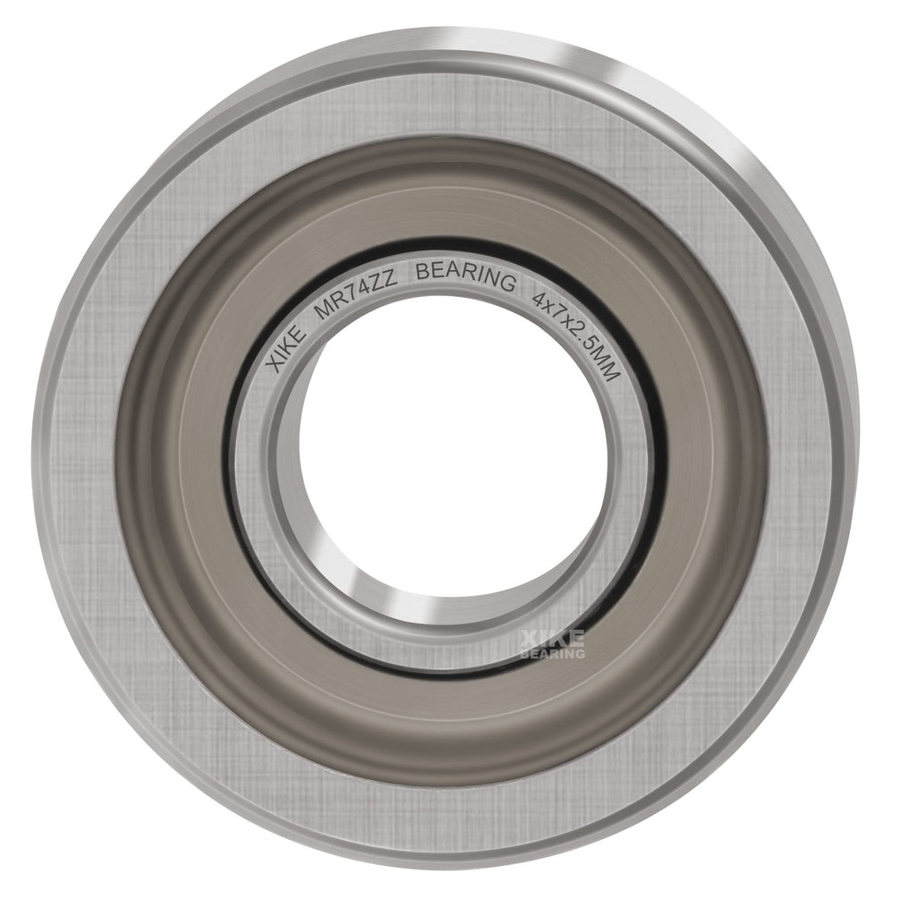 XIKE 10 Pcs MR74ZZ Bearings 4x7x2.5mm, Double Shield Seals Metal.