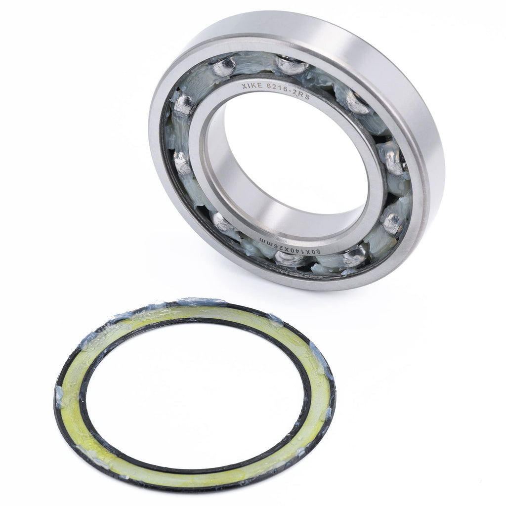 XiKe 6216-2RS Deep Groove Ball Bearing, 80x140x26mm (1-Pack)