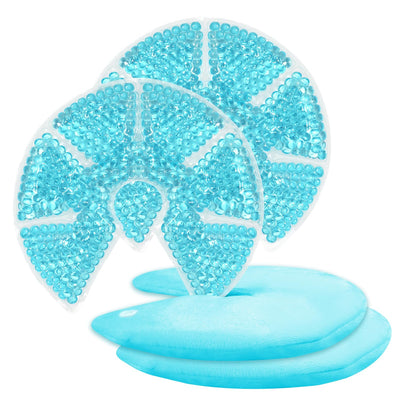 Hot/Cold Breast Gel Ice Packs Breastfeeding Cooling/Heat Pad Pain Relief