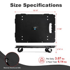 Furniture Dolly 2 Pack, 440LBS per Dolly Flat Moving Cart with Wheels