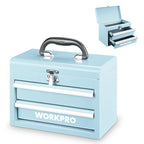 Portable Mini Metal Tool Box with 2 Drawers