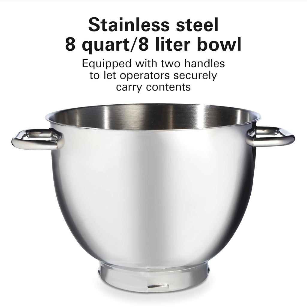 CPM800 8 Quart Stand Mixer, Die-Cast Aluminum, Black