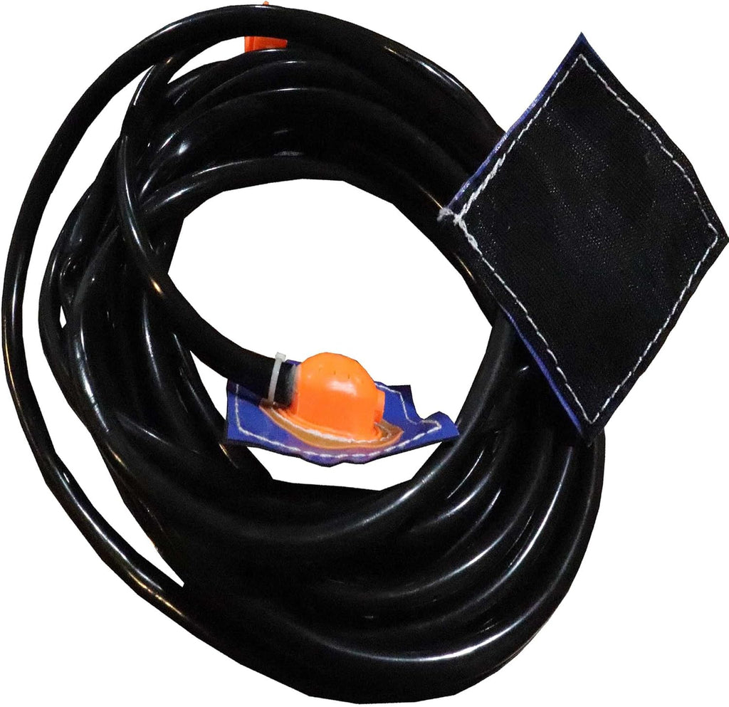 27 Foot Sprinkler Misting Hose with Double Sprinkler Heads for Small Residential Vinyl Water Slide Combos and Nylon