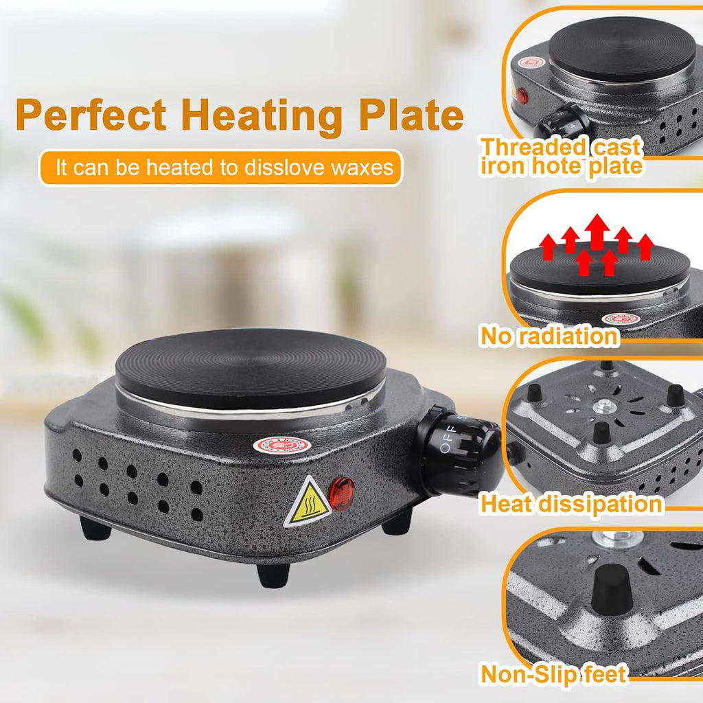 Candle Making Kit with Hot Plate for Melting Wax with 2lb Soy Wax | Candle Making Kit for Home Decor＆Gift,Wax Melter