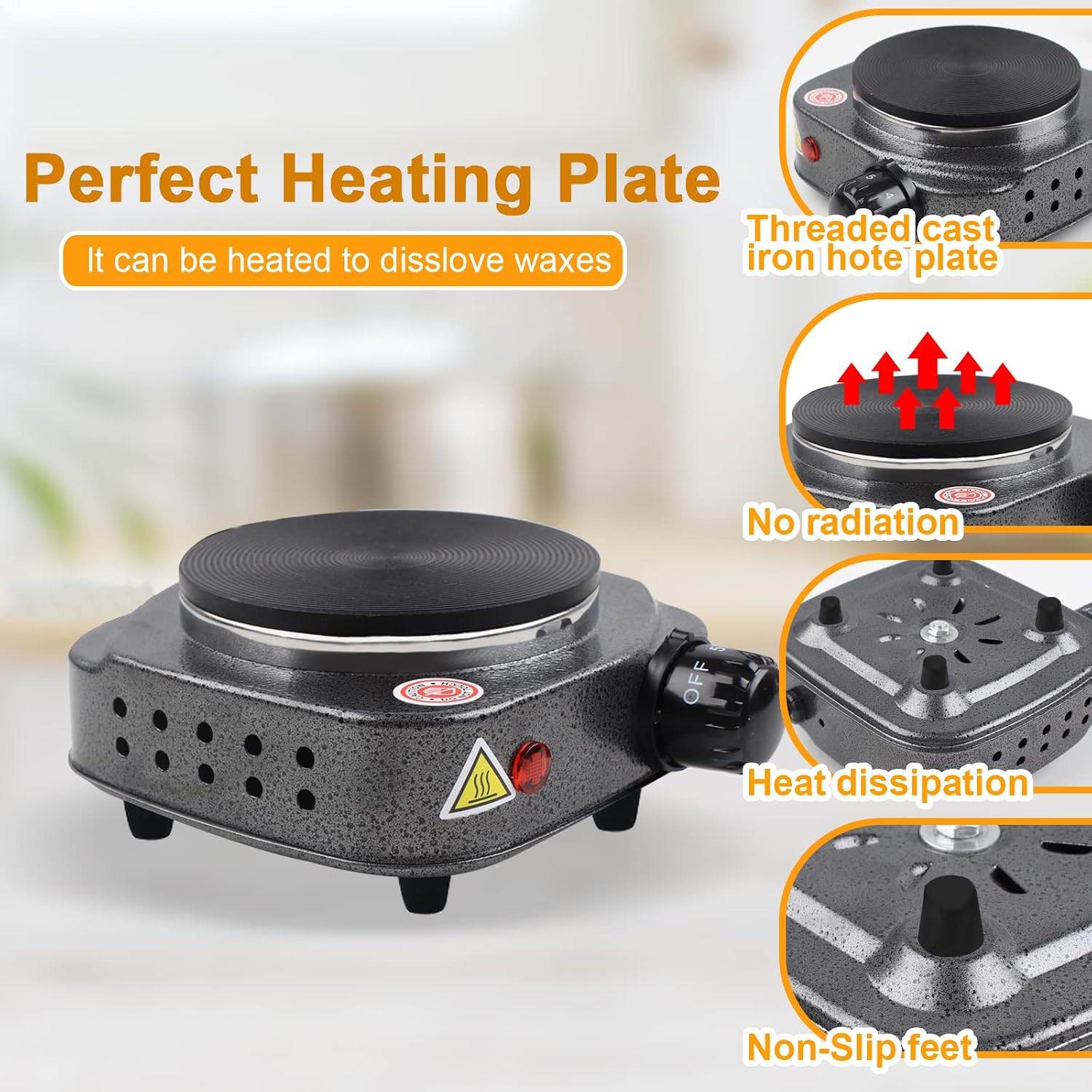 Candle Making Kit with Hot Plate for Melting Wax with 2lb Soy Wax | Candle Making Kit for Home Decor＆Gift,Wax Melter