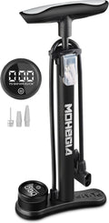 Bike Floor Pump with Gauge: Air Bicycle Pump with High Pressure 160 PSI,Fits Schrader and Presta Valve -Inflator with