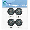 4-Pack Dryer Drum Roller Replacement for Whirlpool WGD94HEXW1 Dryer