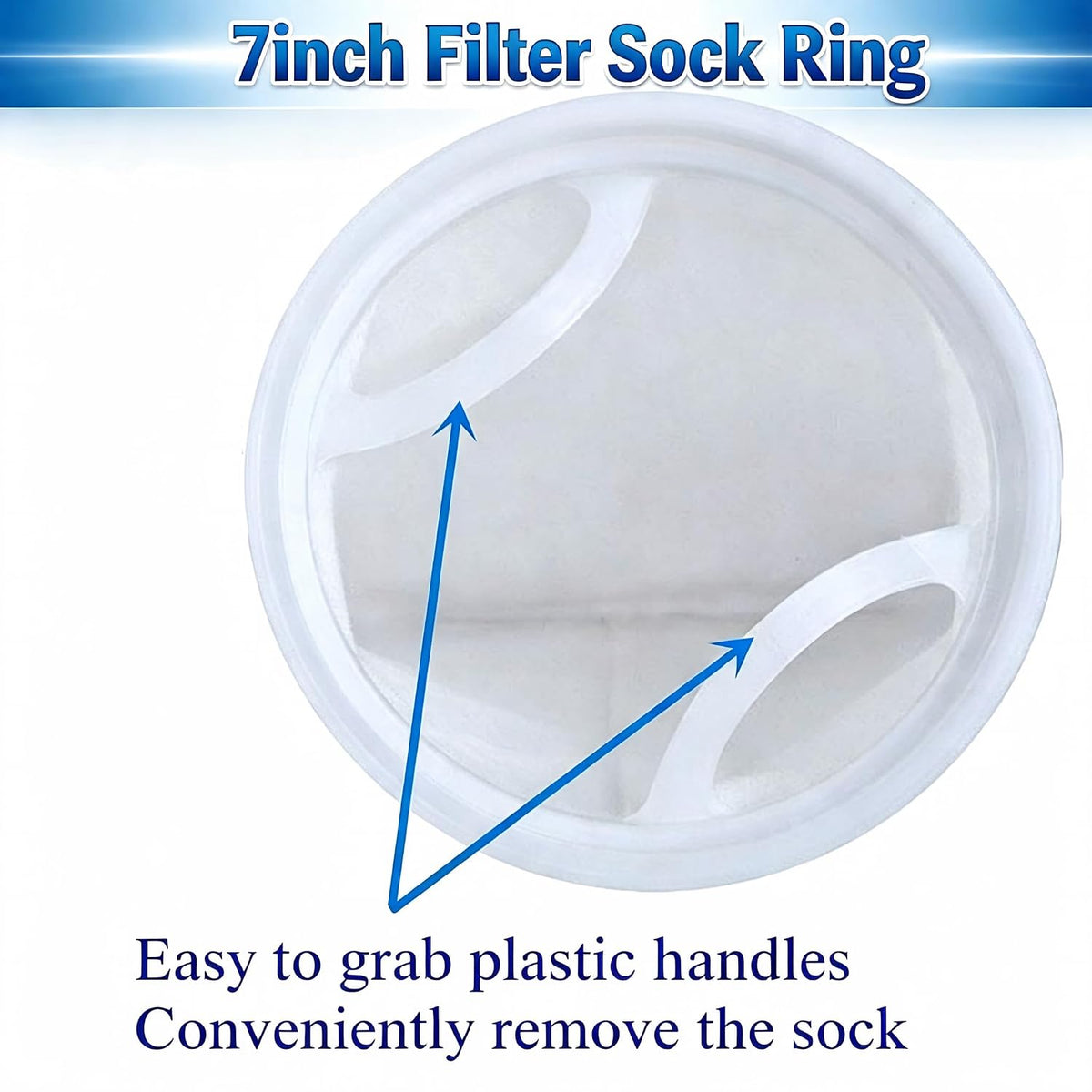 10 Micron Filter Bag Polypropylene 7"x32" with Plastic Ring