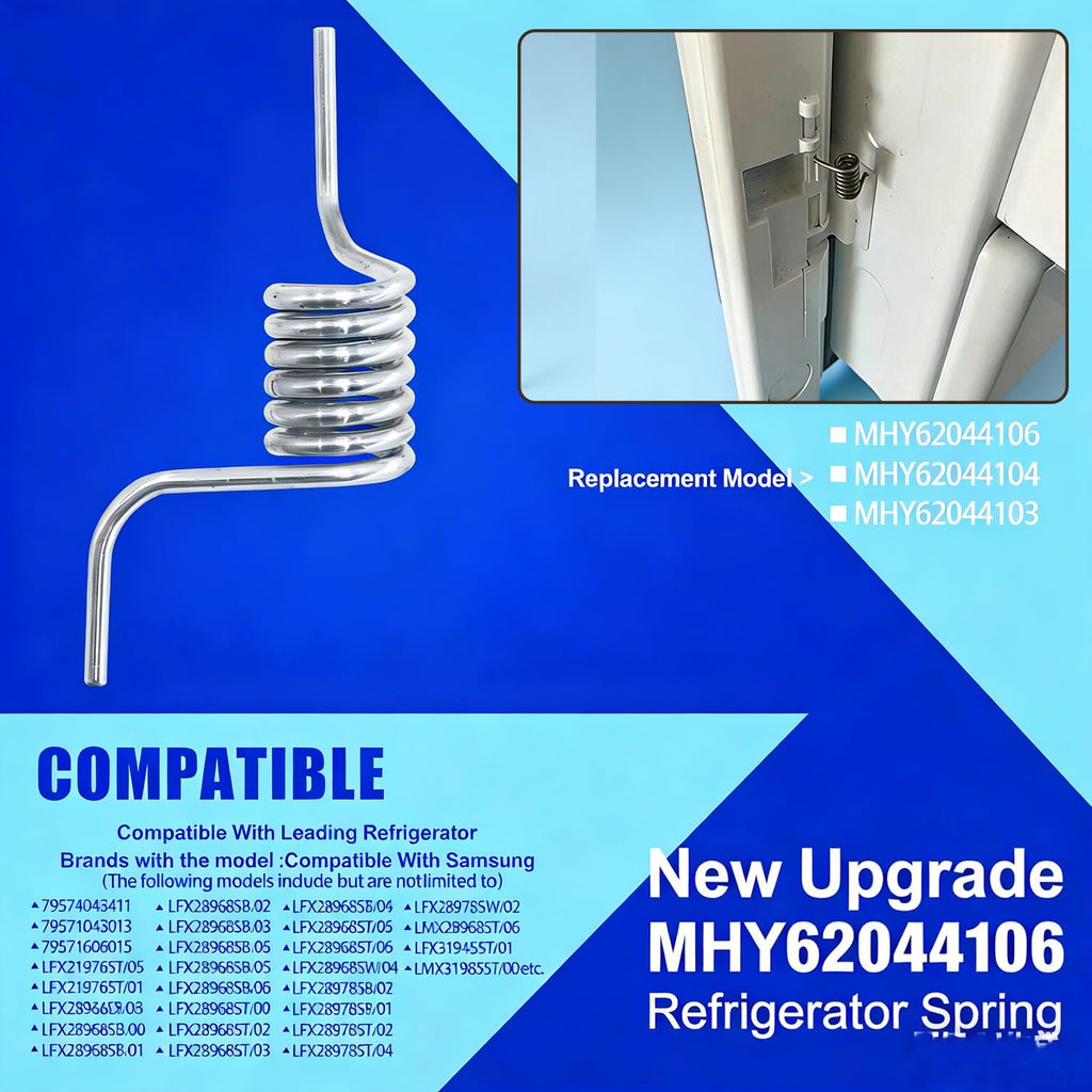 (2-Pack Door Spring MHY62044106 Compatible with LG Ken-More Refrigerator - Replaces AP5657415 PS6012670 2676261 LFX31925ST 482317842075 48231784412 LFX28978ST LMX28988ST
